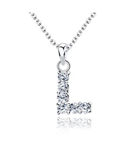 Necklace Silver L Shape SSLPE-L